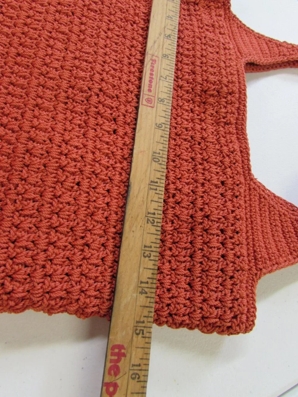 The Sak Orange Double Handle Lined Hobo Shoulder Bag